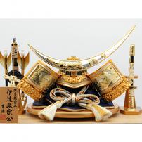 【五月人形】兜ケース飾り「伊達政宗金色市松パノラマアクリル」（538713）トイザらス・ベビーザらス限定【メーカー直送】