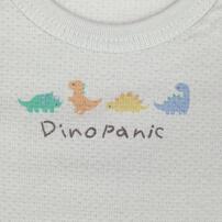 2枚組半袖ロンパース肌着メッシュニット 恐竜 グレー&times;80cm ベビーザらス限定