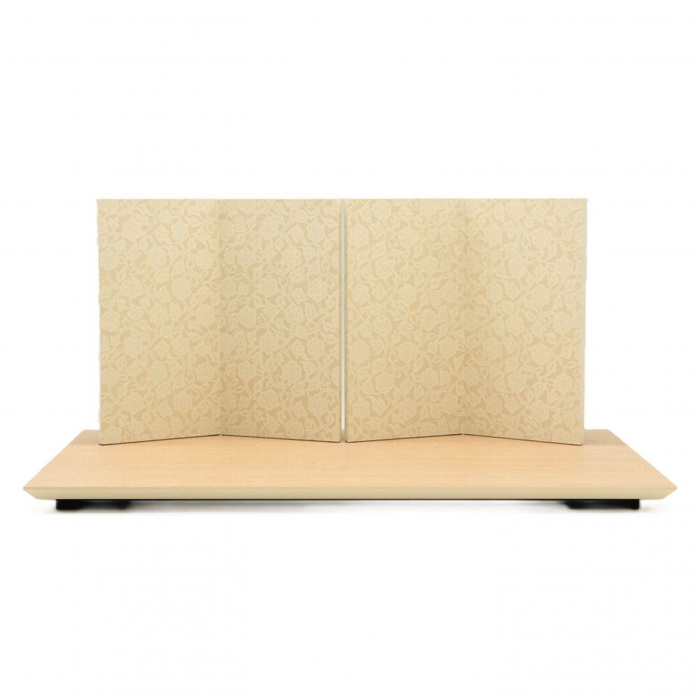 五月人形】兜飾り 床飾り「赤絲縅・紺絲縅」（536611）双子 おしゃれ