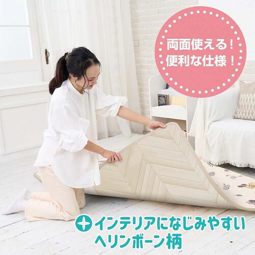 【ブラックフライデー】オリジナル 両面使えるマット プーさん 【フロアマット リバーシブル仕様 やわらかマット（190×140×厚さ1.5cm）】ベビーザらス限定