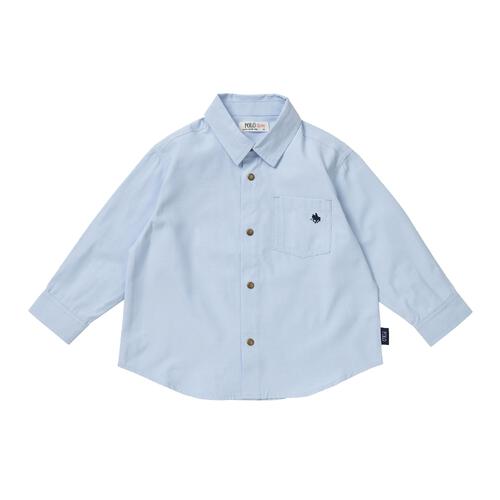 POLO BCS 長袖シャツ サックス×90cmベビーザらス限定