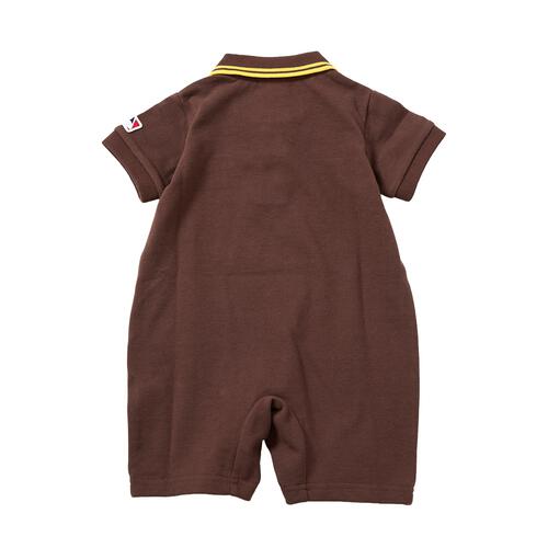 MLB 衿付き半袖カバーオール パドレス ブラウン&times;80cm  ベビーザらス限定