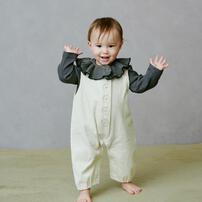 ローリーズファームベビー コーデュロイロンパース　オフホワイト×80cm ベビーザらス限定