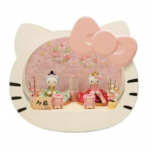 ハローキティ ケース親王飾り（322574）雛人形 間口41cm お雛さま お雛様 キャラクター かわいい トイザらス・ベビーザらス限定【メーカー直送】
