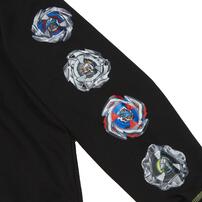 BEYBLADE X 長袖パーカー ベイブレード エックス ブラック×140cm