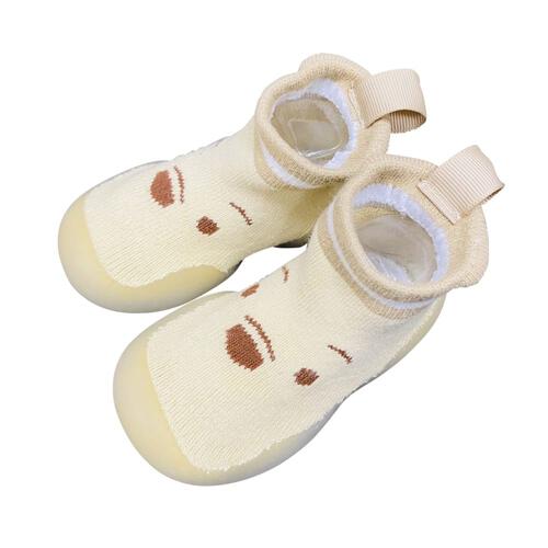 ディズニー ソックスシューズ くまのプーさん(ベージュ×12.5cm)