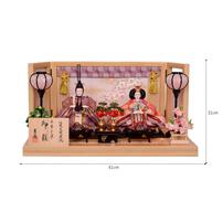 【雛人形】親王飾り「御簾付屏風枝桜刺繍」 (605859)ひな人形 ひな祭り お雛様 おしゃれ【メーカー直送】