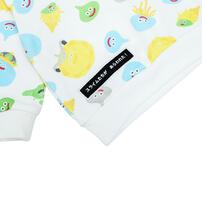 ドラクエベビー＆キッズ スウェットシャツ 総柄 スライムたち(ホワイト×100cm)