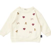 POLO BCS ハート刺繍トレーナー アイボリー×90cm ベビーザらス限定