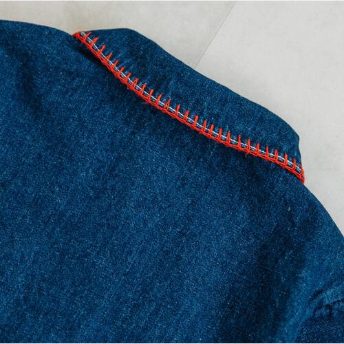 【FirstCloset×mioさん】デニムジャケット ネイビー×80cm