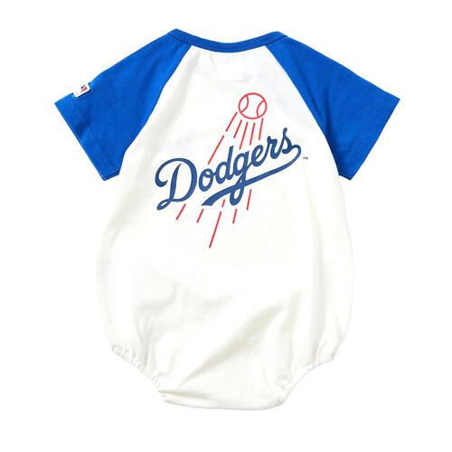 MLB ラグラン半袖ボディスーツ ドジャース ブルー&times;70cm ベビーザらス限定