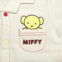 miffy ミッフィー 半袖カバーオール デニムニット ナチュラル&times;70cm ベビーザらス限定