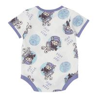 ディズニー 半袖ボディスーツ 総柄 ブー ホワイト&times;70cm