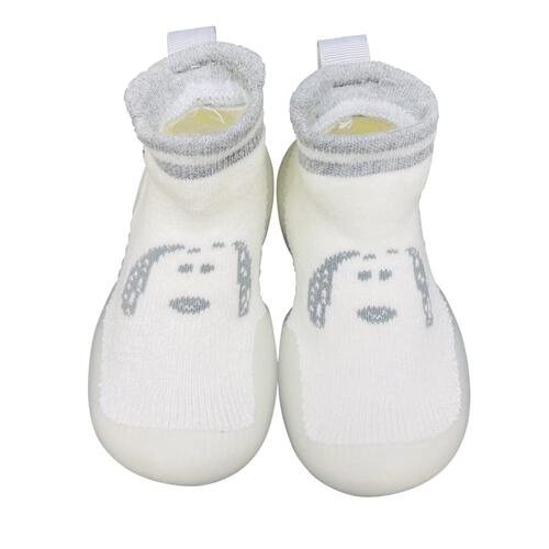 SNOOPY スヌーピー ソックスシューズ(ホワイト×12cm)