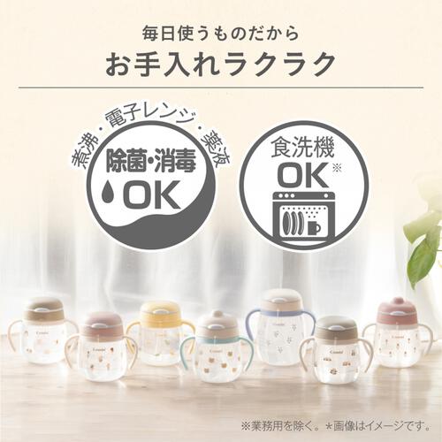 Combi コンビ ラクマグ 漏れないストロー 240 R (くまさん) 6カ月頃から