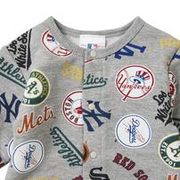 MLB 総柄 ロンパース グレー×70cm ベビーザらス限定