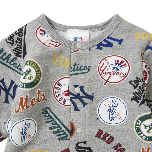 MLB 総柄 ロンパース グレー×70cm ベビーザらス限定
