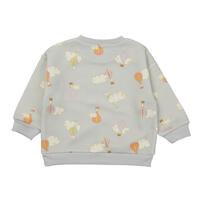 SNOOPY スヌーピー 長袖デイリートレーナー 起毛 くも気球総柄 グレー&times;95cm ベビーザらス限定