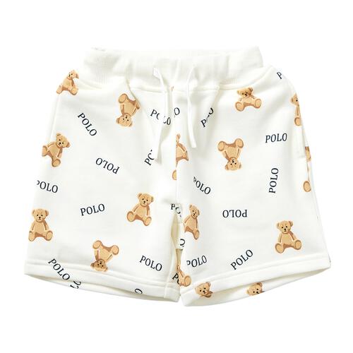 POLO BCS 裏毛総柄ハーフパンツ オフホワイト&times;80cm ベビーザらス限定 赤ちゃん 出産準備 出産祝い ベビー服 子供服