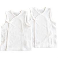 日本製 ノースリーブメッシュ短肌着  2枚組 ひもタイプ 50-60cm