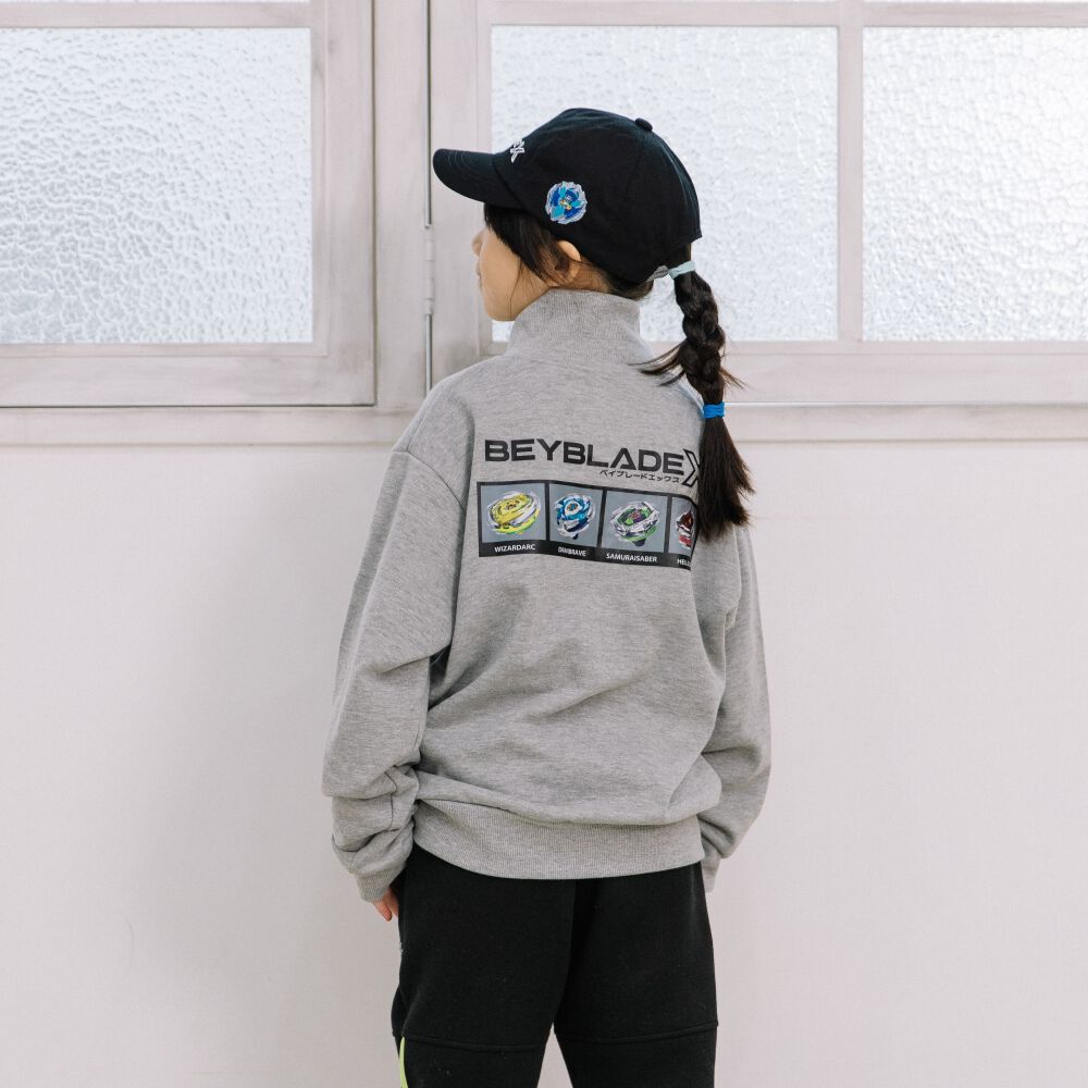 BEYBLADE X 長袖トレーナー ハーフジップ ベイブレード エックス
