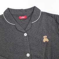 POLO BCS 長袖テーラーパジャマ ベア刺繍 (M~L)