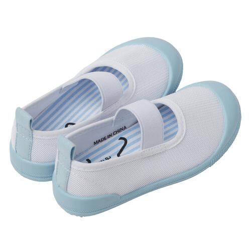 上履き メッシュ ブルー&times;16cm 