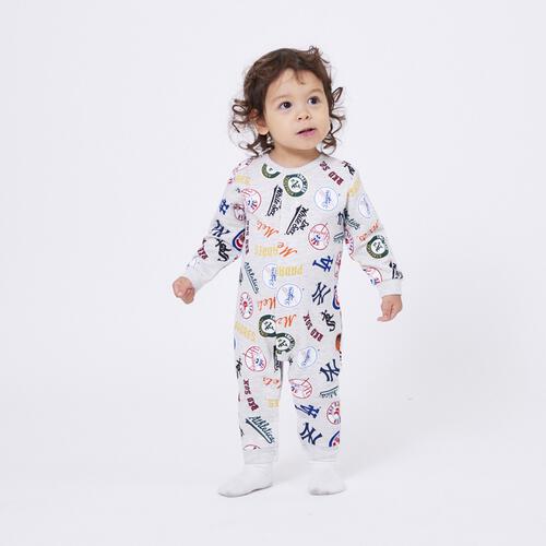 MLB 総柄 ロンパース オートミール×80cm ベビーザらス限定