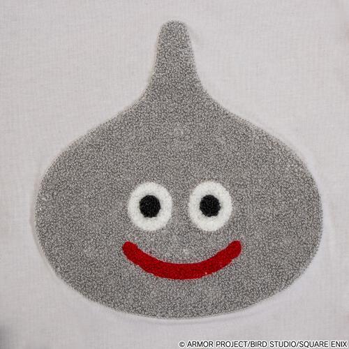 ドラクエベビー＆キッズ サガラ刺繍半袖ボディスーツ メタルスライム グレー&times;70cm