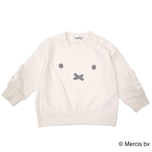 ミッフィーソデアップリケトレーナー ナチュラル×80cm ベビーザらス限定