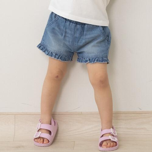 デイリーショートパンツ ブルー&times;100cm