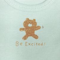 半袖シャツ肌着 2枚組 保湿スムス くま×車 パステルブルー×100cm ベビーザらス限定