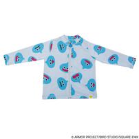 ドラクエベビー＆キッズ ラッシュガード スライムぴぴぴ ブルー&times;90cm