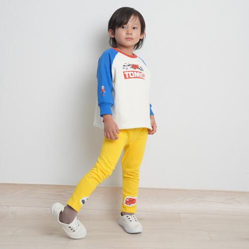 【TOMICA kie_158さんプロデュース】TOMICA トミカ 長袖トレーナー 前後着用デザイン ブルー×100cm