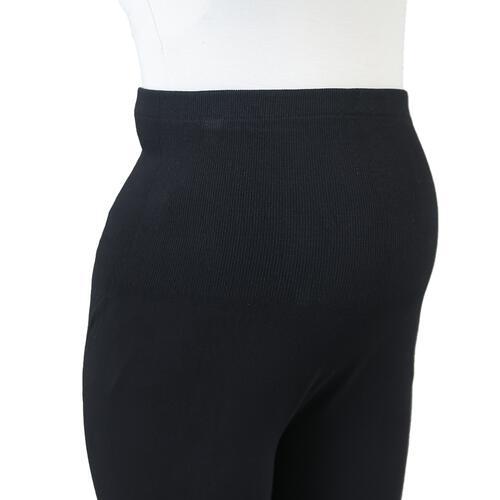 らくちんあったかシームレスレギンス ブラック×M-L