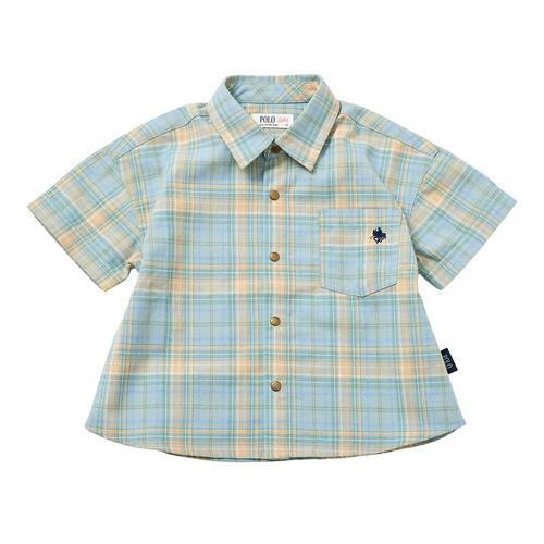 POLO BCS 半袖シャツ グリーン&times;90cm  ベビーザらス限定 赤ちゃん 出産準備 出産祝い ベビー服 子供服