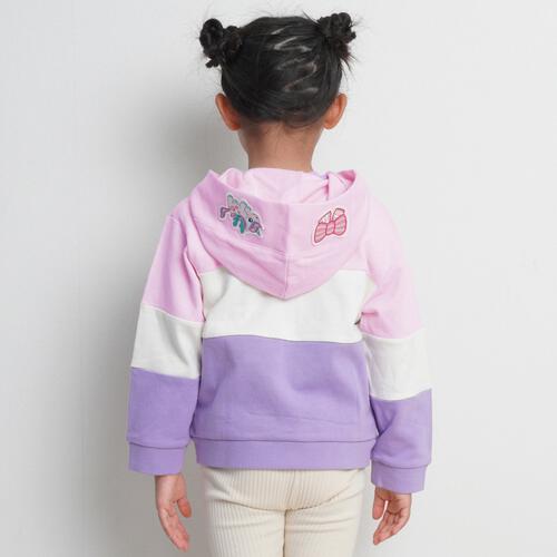 【ティニピン&times;しなこ】パーカー 長袖フード付き 裏毛 ピンク&times;110cm