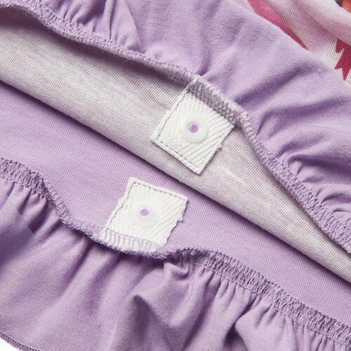 ティニピン ナイトドレス  フリル付き パープル&times;110cm