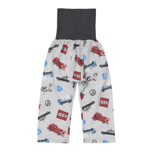 TOMICA トミカ 半袖パジャマ 総柄 腹巻付き グレー&times;100cm 