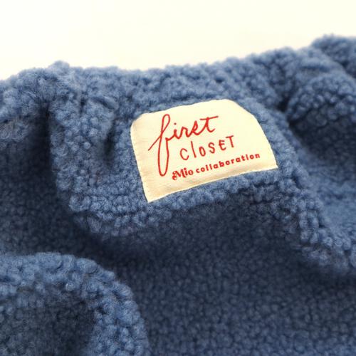 【FirstCloset×mioさん】 足付きレギンス × ボアブルマ ブルー×フリー ベビーザらス限定