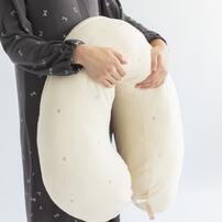 妊婦さんの悩みにとことん向きあった抱き枕 授乳クッション パイルアイボリー