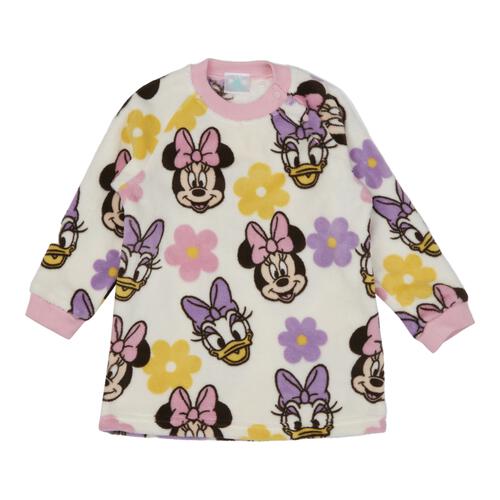 Disney ディズニー 珊瑚フリースパジャマ ミニー 総柄 ピンク&times;95cm