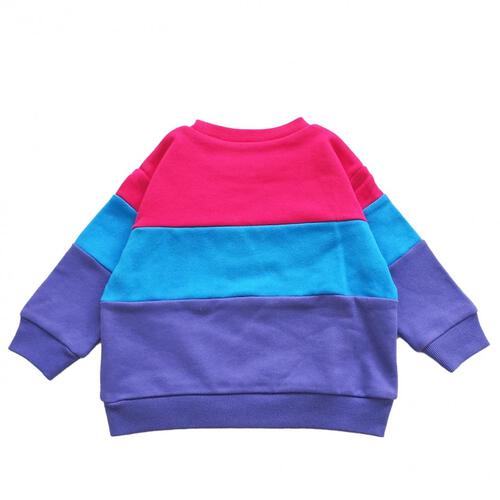 【Champion】長袖切替トレーナー パープル×120cm ベビーザらス限定