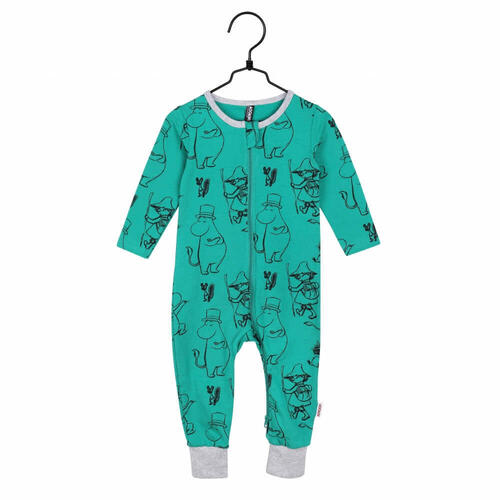 MOOMIN ペン ストローク パジャマ グリーン  68 (グリーン×68cm)