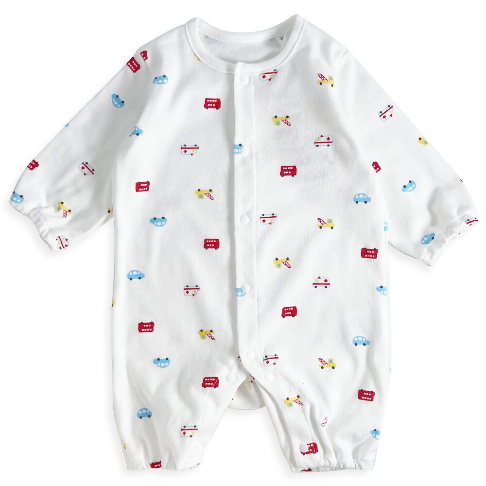 日本製ちびオール スムス 乗り物柄 ナチュラル×50-60cm ベビーザらス