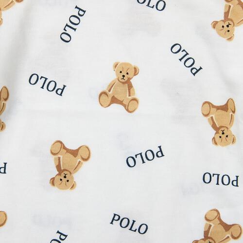 POLO BCS クマ総柄半袖Ｔシャツ オフホワイト&times;80cmベビーザらス限定
