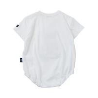 POLO BCS クマ アップリケ ボディスーツ オフホワイト 70cm