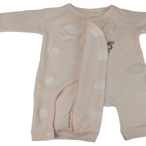 ストレッチカバーオール ウサギ(ピンク×50-60cm)