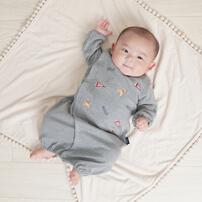 POLO BCS 前総刺繍ドレスオール グレー&times;50-70cm ベビーザらス限定