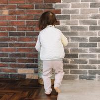 RAT-A-TATR ベスト デイジー柄キルト ホワイト×95cm ベビーザらス限定